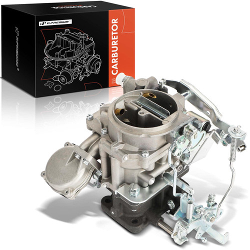 A-Premium 2 Barrel Carburetor Compatible with Toyota Land Cruiser 1969-1987, 2.4L 3.4L 3.9L 4.2L, Replace# 2110061012, Mechanical Choke A-Premium 2 Barrel Carburetor Compatible with Toyota Land Cruiser 1969-1987, 2.4L 3.4L 3.9L 4.2L, Replace# 2110061012, Mechanical Choke