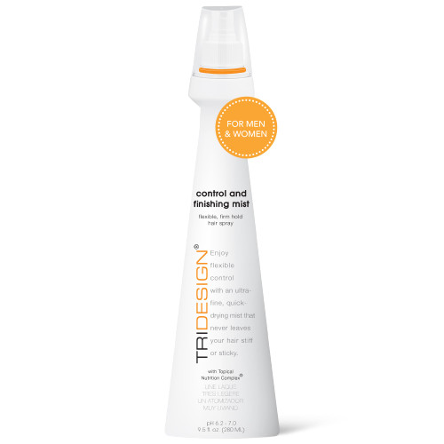 TRI Design Control and Finishing Mist - Volumizing for All Hair Types - Protect and Unleash Flexible Control with Ultra Fine Finishing for Fast Drying Styling Freedom for Men & Women 9.5 oz