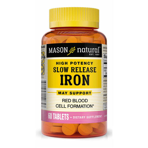3 Pack Special of Mason Natural Slow Release Iron (Slow FE) Bottled 60 Tablets per Bottle