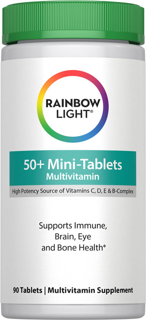 Rainbow Light 50+ Mini-Tablet Multivitamin, 90 Mini-Tablets