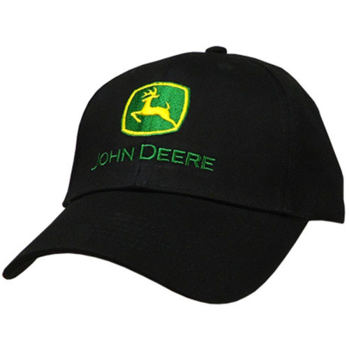John Deere Men's Black Classic Logo Hat/Cap - LP36626