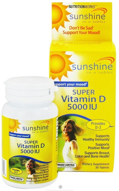 Windmill Health Products Sunshine Super Vitamin D - 5000 IU - 30 Tablets