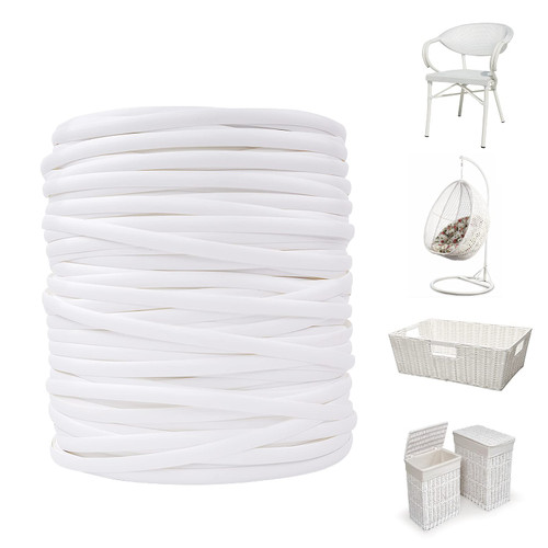 FAMMOM Wicker Repair Material, Flat Synthetic Rattan Weaving Material Plastic Rattan for Knit and Repair Chair Table,Storage Basket,Ect (White A) FAMMOM Wicker Repair Material, Flat Synthetic Rattan Weaving Material Plastic Rattan for Knit and Repair Chair Table,Storage Basket,Ect (White A)
