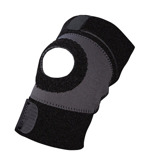 ACE Brand Moisture Control Knee Support, Medium, Black/Gray, 1/Pack