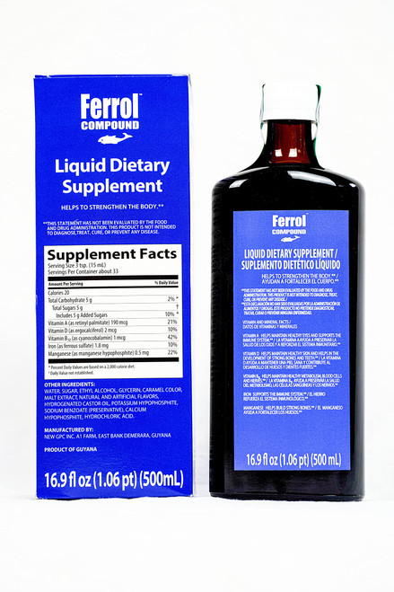 Ferrol Compound-Liquid Dietary Supplement 16.9 fl oz (500ml)