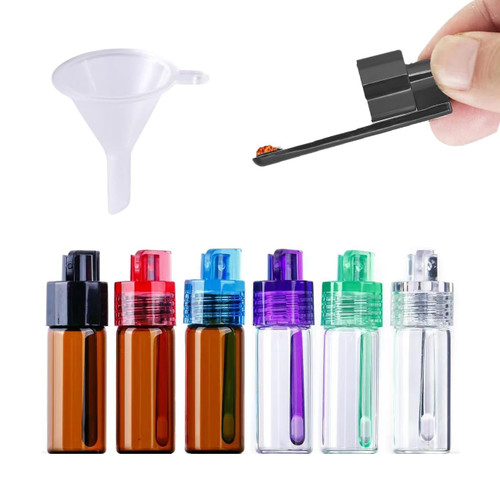 Tovyzalg Mini Glass Spice Dispensers with Spoon – Portable Travel Shakers, Leak-Proof & Airtight, 5ml Capacity for Camping, Outdoor, Kitchen, and Daily Use 6PCS Tovyzalg Mini Glass Spice Dispensers with Spoon – Portable Travel Shakers, Leak-Proof & Airtight, 5ml Capacity for Camping, Outdoor, Kitchen, and Daily Use 6PCS