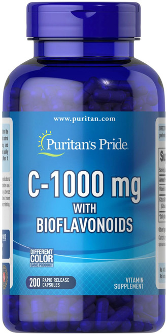 Puritan's Pride Vitamin C with Bioflavonoids Capsules, 6 Month Supply