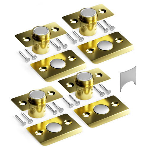 Tonitrui Silent Door Ball Catch, Adjustable Strong Magnet Door Catch,Using Completely noiseless,Perfectly Replacing The Old Ball Catch(Gold 4 Pack, Upgraded Version) Tonitrui Silent Door Ball Catch, Adjustable Strong Magnet Door Catch,Using Completely noiseless,Perfectly Replacing The Old Ball Catch(Gold 4 Pack, Upgraded Version)