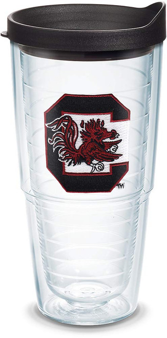 Tervis Made in USA Double Walled University of South Carolina Gamecocks Insulated Tumbler Cup Keeps Drinks Cold & Hot, 24oz, Gamecock Logo