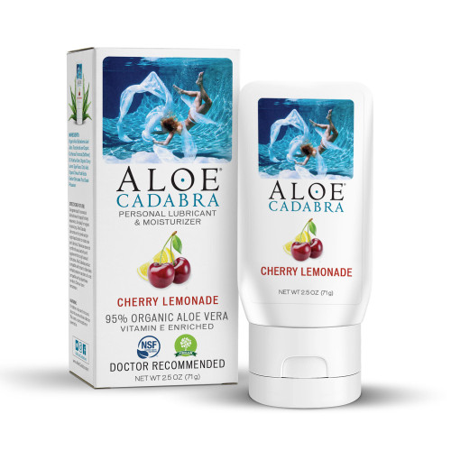 Aloe Cadabra Natural Lubricant, Organic Assorted Flavored Water-Based Lube for Men, Women, and Couples, Non-Staining, pH Balanced (Strawberry, Cherry Lemonade, Key Lime, 3 Pack, 2.5 Ounces)