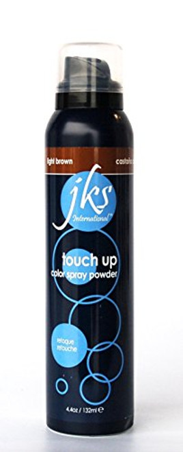 JKS® Touch up spray LIGHT BROWN, Hair color Spray Powder for in between hair coloring. Temporarly Hair Color