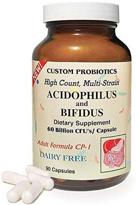 Custom Probiotics CP-1 | 2 Bottles Special- 180 Capsules Total