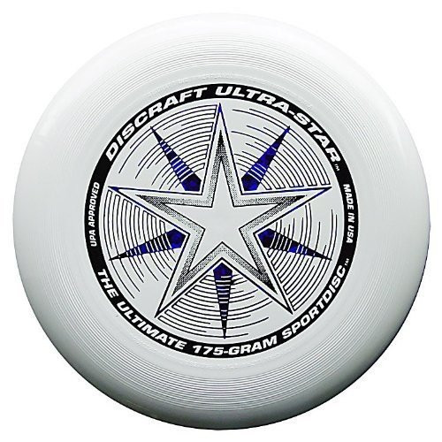 Discraft Ultra-Stars Ultimate Frisbee 175 Gram Championship Sportdiscs-White