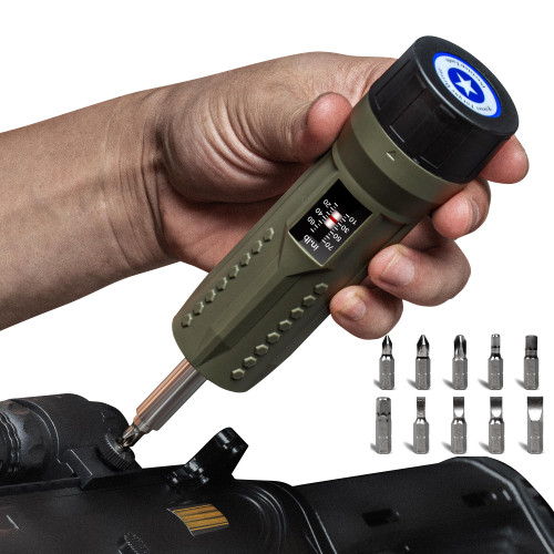 Torque Screwdriver Set 10-70 in-lb - Adjustable High Precision Torque Screwdriver & Driver Bits Kit for Car Repair, Bike Tools, Scope Mounting & DIY Projects - 11Pcs Inch Pound Torque Screwdriver