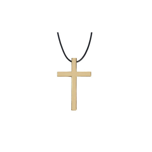 Tioollev Cross Hanging Ornaments for Car Rear View Mirror, Cross Metal Car Rear View Mirror Charm, Auto Ornament Intercession, CROS Pendant Decoration for Truck, Home Decor (Golden)