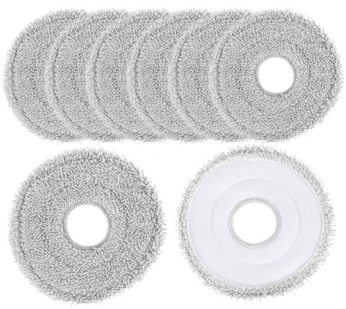8-Pack Mop Pads for Dreame L40 Ultra/L10S Ultra/X40 Ultra/L10s Pro Ultra Heat/L20 Ultra/ L10S Plus/X30 Ultra/X40 Master/L10 Ultra Robot Vacuum, Washable Microfibercleaning pads replacement accessories