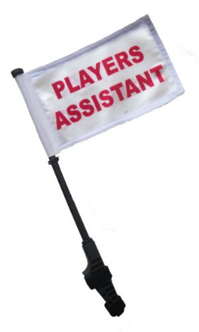 SSP Flags Players Assistant Small 6x9 Golf Cart Flag EZ On & Off Bracket