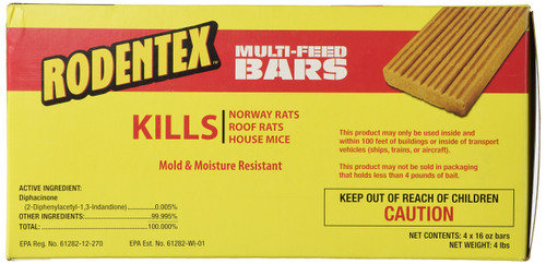 Farnam Rodentex Multi-Feed Bars, 4 lbs,1 Pound (Pack of 4)