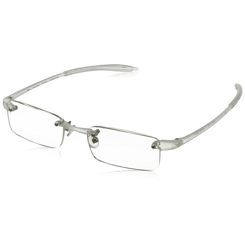 Visualites 1 Crystal 3.50 Power Lightweight Rimless Reading Glasses For Men and Women