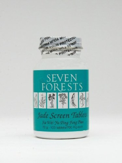 Jade Screen Tablets By Seven Forests, 100 Tablets, 700 Mg. Each