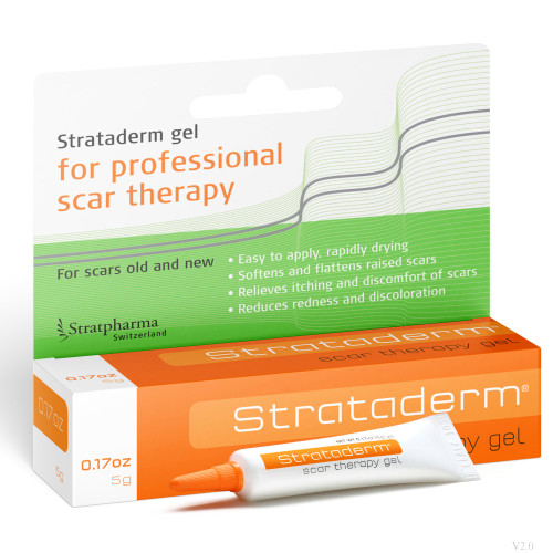 Strataderm Professional Scar Therapy Gel | Old and New Scars from General Surgery, Trauma, Wounds, Burns, Bites, Acne & Skin Disease | Reduces Redness, Discoloration, Discomfort & Itch | 5g (0.17oz)-1763801061