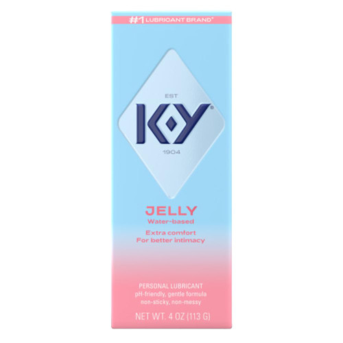 K-Y Jelly Classic Water-Based Body Friendly Formula 4 Fl Oz. Personal Lubricant for Wetter Sex for Men, Women and Couples & Safe to Use with Latex Condoms
