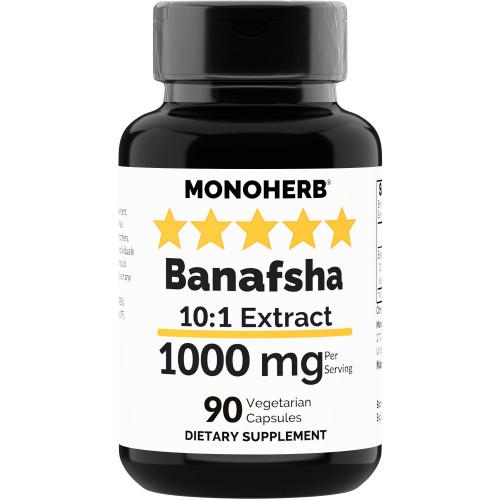 MONOHERB Banafsha Extract 1000 mg - 90 Vegetarian Capsules MONOHERB Banafsha Extract 1000 mg - 90 Vegetarian Capsules