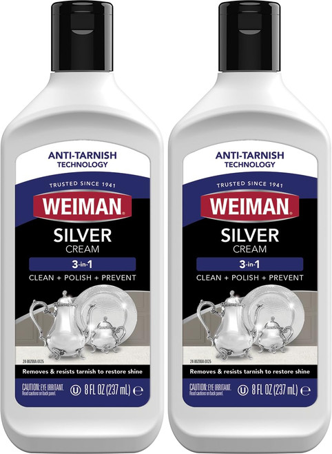 Weiman Silver Polish, 8 ounce Bottles, pack of 2