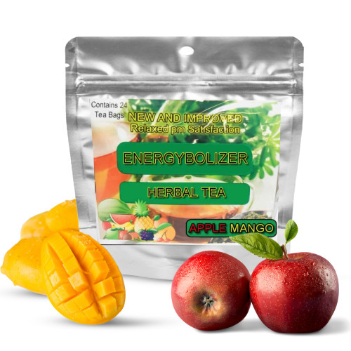 Energybolizer Perfect Weight Herbal Tea, 24 Bags (Apple Mango) – Natural Herbal Tea for Men and Women to Support Digestion and Overall Wellness