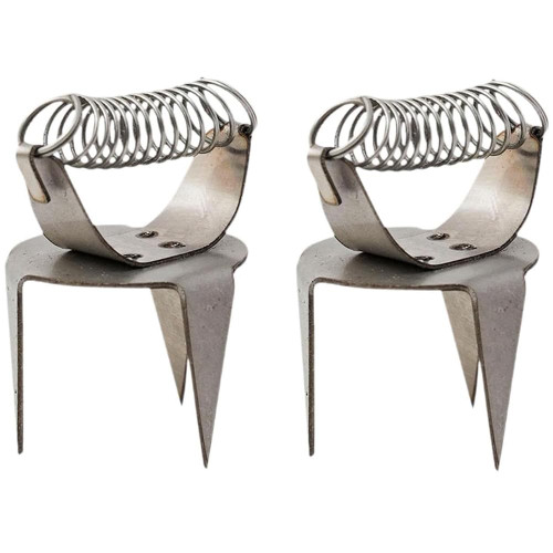 WSDMAVIS 1Pair Stainless Steel Glaze Clamps for Pottery Portable Practical Ceramic Glazing Tools with Fingertip Clamps for Ease in Dipping Tongs Pottery Clay Glazing Essentials