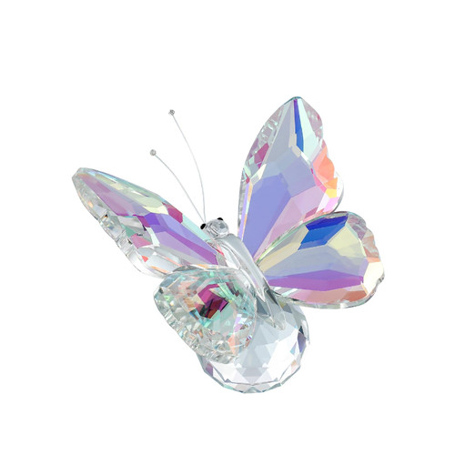 Crystal Butterfly Figurine Faceted Glass Butterfly Statue Paperweight Gift for Her Cute Animal Collectible Ornament Home Decor
