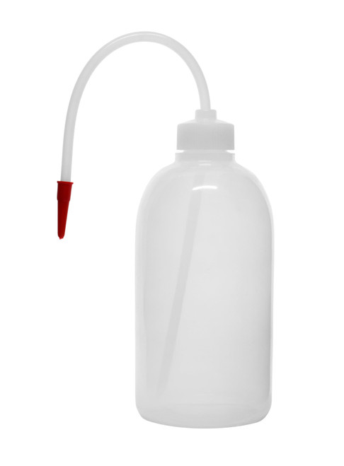 EISCO Wash Bottle, 500ml - Polyethylene - Translucent, Unbreakable - Screw Cap with Flexible Delivery Tube for Dispensing Liquid - Includes Tube Cap Labs EISCO Wash Bottle, 500ml - Polyethylene - Translucent, Unbreakable - Screw Cap with Flexible Delivery Tube for Dispensing Liquid - Includes Tube Cap Labs