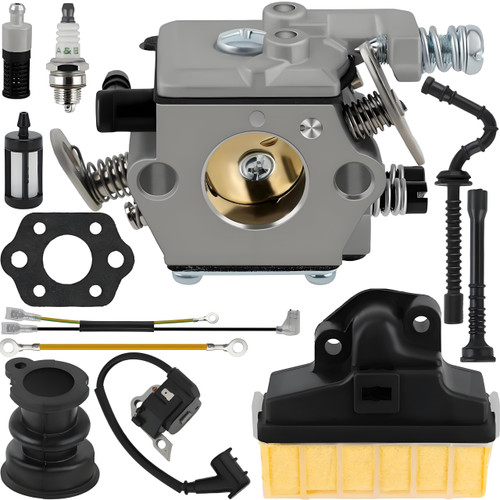 MS250 Carburetor Tune Up Kit Fits for Stihl MS250 MS 250 MS230 MS210 025 023 021 Chainsaw parts Carb with 1123 160 1650 Air Filter Replace Walbro WT286 1123-120-0605