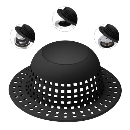 Aluvor Shower Drain Hair Catcher Bathtub Drain Cover Shower Protector for Pop-Up & Regular Drains