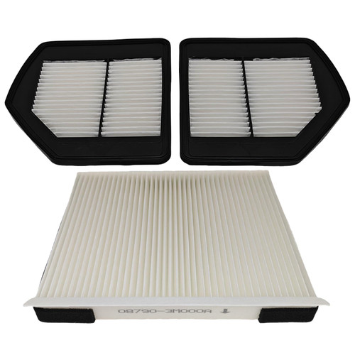 1 Pair Engine Air Filter & Cabin Air Filter Fit for 2018-2020 Genesis G80 3.3L 5.0L, 2017-2022 G90 3.3L, 2018-2022 G90 5.0L, Fit for 2015 Hyundai Genesis, Replace 28128B1000 28127B1000 087903M000A