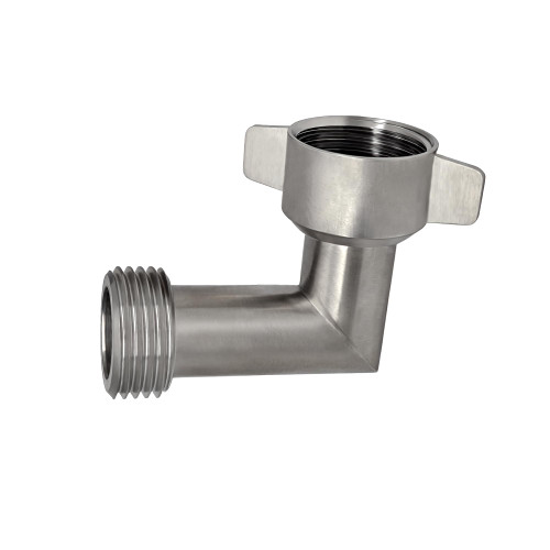 90-Degree Hose Elbow For RVs—Stainless Steel Construction—GHT3/4"Garden Hose Elbow Connector—Convenient Easy Grip Connector—For RV Water Hoses, Residential Outdoor Faucets —1Pack (1-Pack)