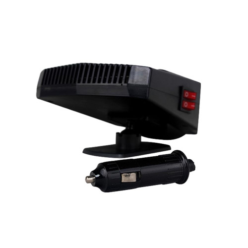 Riloer Car Heater Fan 12V 200W 3 in 1 Auto with Air Purification Function, Cigarette Windscreen Defrost Plug-In Dustproof Black