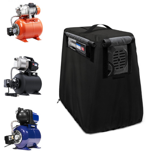 Rileytee Shallow Well Pump Cover for Automatic Water Booster Jet Pump,Outdoor 600D Heavy Duty Waterproof Anti-UV Shallow Jet Water Well Pump Cover