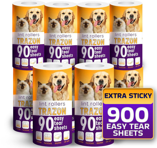 Lint Roller Refills 10 Pack of 900 Sheets / 10 Refills Rollers Only, Extra Sticky Roller for Pet Hair, Lint Remover Dog Hair Cat, Fuzz, Animal Fur, Stick Lint Removal Roller Clothes Lint Roller Refills 10 Pack of 900 Sheets / 10 Refills Rollers Only, Extra Sticky Roller for Pet Hair, Lint Remover Dog Hair Cat, Fuzz, Animal Fur, Stick Lint Removal Roller Clothes