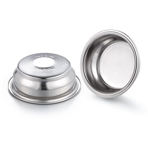 58mm Dual Wall Filter Basket Compatible with Calphalon Temp IQ/Kitchenaid KES6403 for Breville Barista Mini/Max Coffee Machine - Dual Wall Filter Basket - 2 Cup Pressurized basket