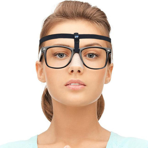 2 Pack Rhinoplasty Glasses Holder with Attachable Glasses Holder Loop Eyeglass Suspension for Post Nasal Surgery Rhinoplasty Septoplasty Recovery Nose Recovery