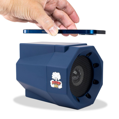 Mad Man Phone Volume Amplifier Sound Booster - No Bluetooth or Cables, Set Smartphone on Speaker to Amplify Audio, Universally Compatible, Works with Speakerphone, Perfect for Seniors (Navy) Mad Man Phone Volume Amplifier Sound Booster - No Bluetooth or Cables, Set Smartphone on Speaker to Amplify Audio, Universally Compatible, Works with Speakerphone, Perfect for Seniors (Navy)