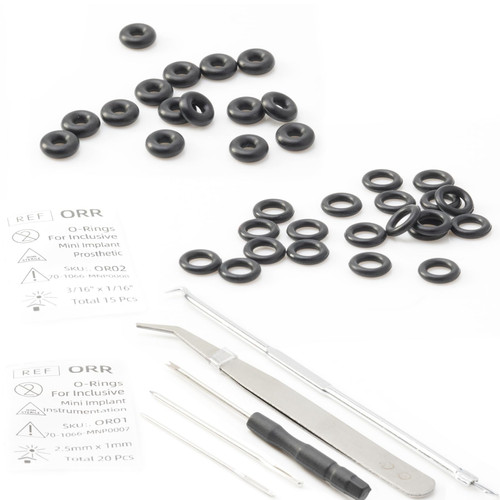 Mini Implant Surgical O Rings Replacement Kit for Glidewell Inclusive Instrumentation Prosthetic O-Ring Housing