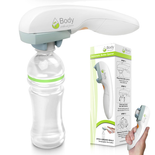 Electric Bottle Opener for Seniors - Automatic Solution for Easy Opening of Water Bottles. Ideal for Weak Hands or Those with Arthritis. Perfect for Soda, Milk, Juice. Battery Powered. Electric Bottle Opener for Seniors - Automatic Solution for Easy Opening of Water Bottles. Ideal for Weak Hands or Those with Arthritis. Perfect for Soda, Milk, Juice. Battery Powered.