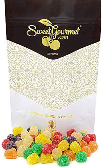 SweetGourmet Spice Drops Candy, Old-Fashioned Gumdrops, 6 Flavors Jelly Candy, 1 Pound
