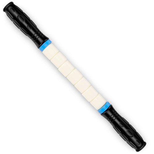 iGreely Premium Muscle Roller The Ultimate Massage Roller Stick 17 Inches Recommended by Physical Therapists Promotes Recovery Fast Relief for Cramps Soreness Tight Muscles-White