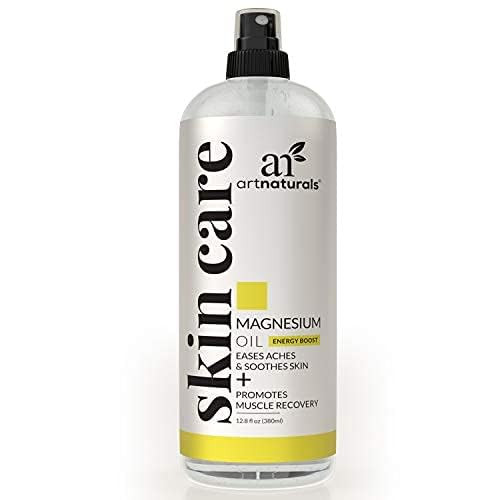 artnaturals Pure Magnesium Oil Spray 12 Oz - for Skin Application & Dermal Absorption - Natural Deodorant