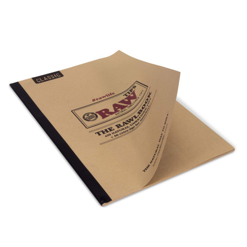 RAW Rawlbook | 10 Pages of Classic Original RAW Paper Tips - All Laid out in Tearable Sheets | Made for Insanely True Smokers