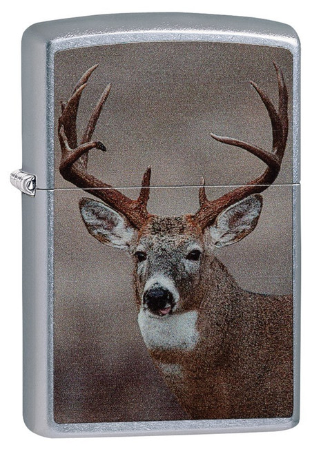 Zippo Big Buck Pocket Lighter, Street Chrome
