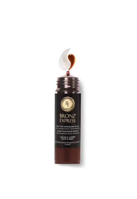 Bronz'Express Self-Tanner Drops, Paraben-Free, All Skin Tones, Customizable Tan with Moisturizing Effects
